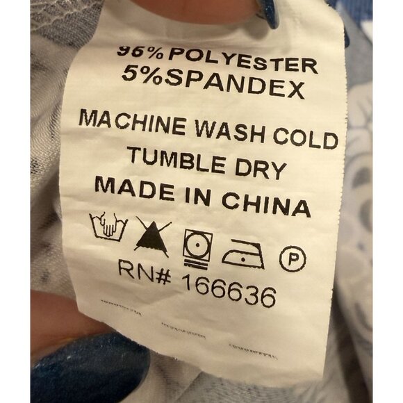 Kindred Womens 3X Blue Floral Smocked Maxi Dress Off/On-Shoulder Short-Sleeve - Picture 6 of 6